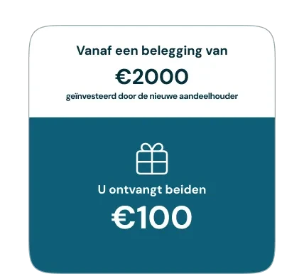 Beloning bij belegging van 2000 euro